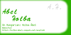 abel holba business card