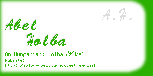 abel holba business card